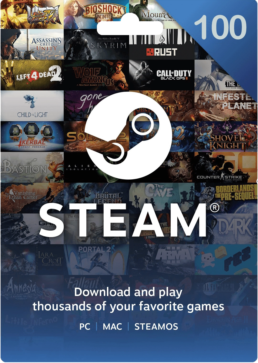 Steam Wallet Gift Card Hong Kong 100 HKD